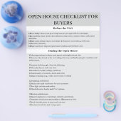 買いカスタム手のオープハウスのチェックリスト チラシ (シングル)