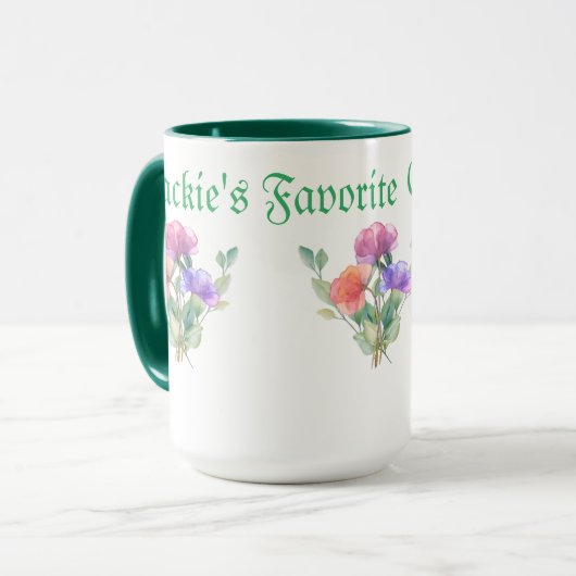 買い手が行えるコパーソナライズされたーヒマグ マグカップ (正面左)