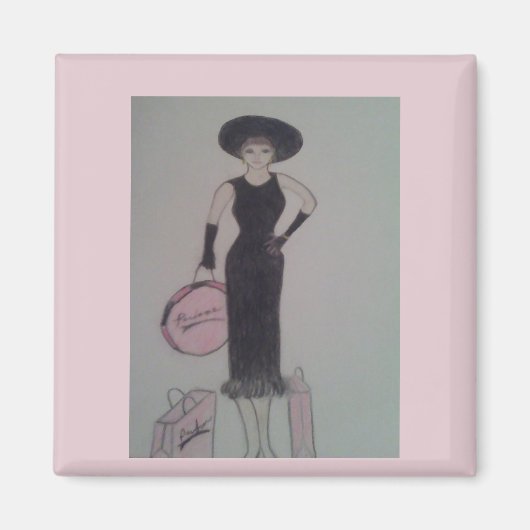 買い物が大好き マグネット (正面)