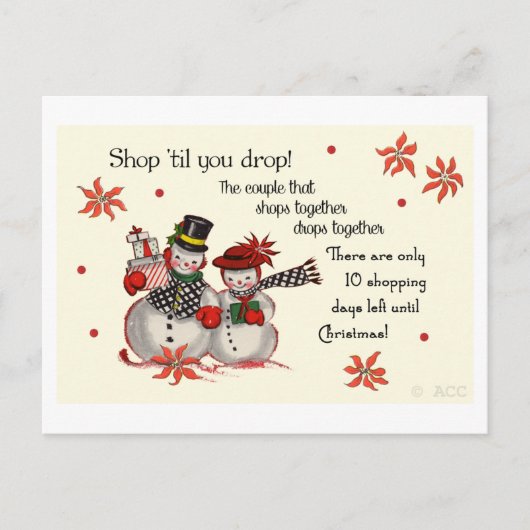 買い物で身を滅ぼせ！ ポストカード (正面)