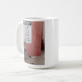 買い物にマグを掛ける コーヒーマグカップ (正面左)