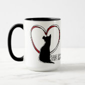 買い物をしないでくれ！ |動物愛好家 マグカップ (左)