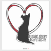 買い物をしないでくれ!大きい白または澄ん シール (シート)