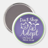 「買い物をしないで、採用」マグネット マグネット (正面/裏面)