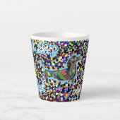 買い物をしないAdopt DachshundラテMug カフェラテマグ (正面)
