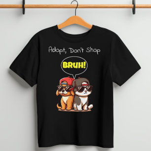 買い物をするなブリュック!かわいクールいおもしろい Tシャツ