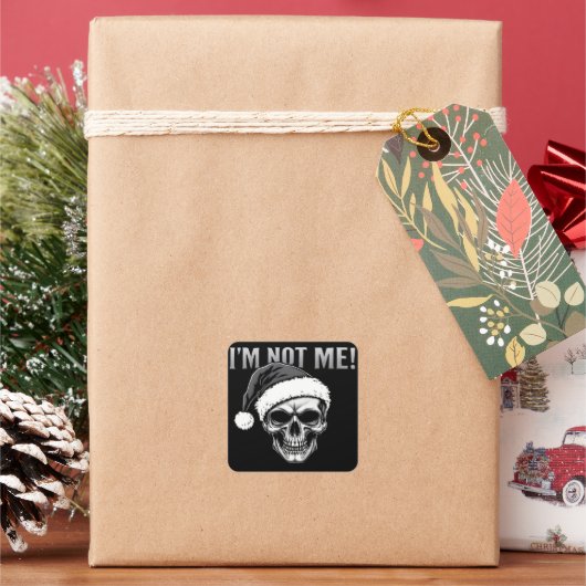 買い物客の思い通りに商品を説明しよう。 スクエアシール (クリスマス)