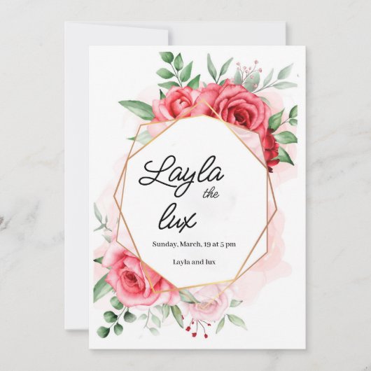 買い物客の思い通りに商品を説明しよう 招待状 (正面)