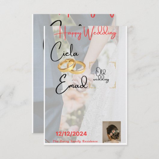 買い物客は 出欠カード (正面/裏面)