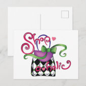 買い物客 ポストカード (正面/裏面)