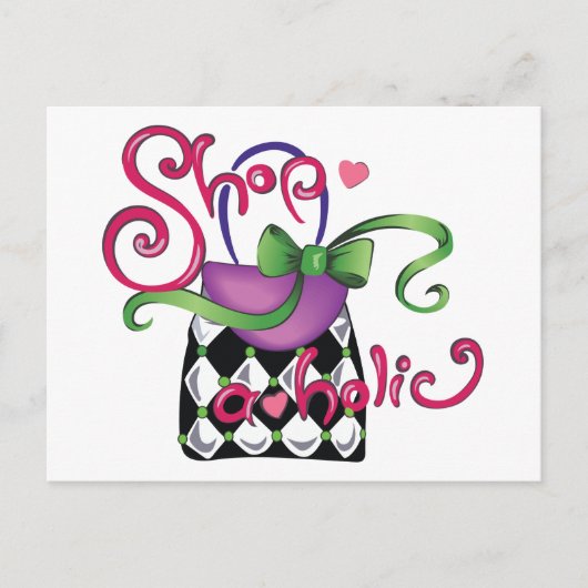 買い物客 ポストカード (正面)