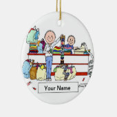 買い物客 – 男性 セラミックオーナメント (右)