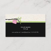 買い物袋、ブティック名刺デザイン 名刺 (裏面)