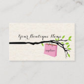 買い物袋、ブティック名刺デザイン 名刺 (正面)