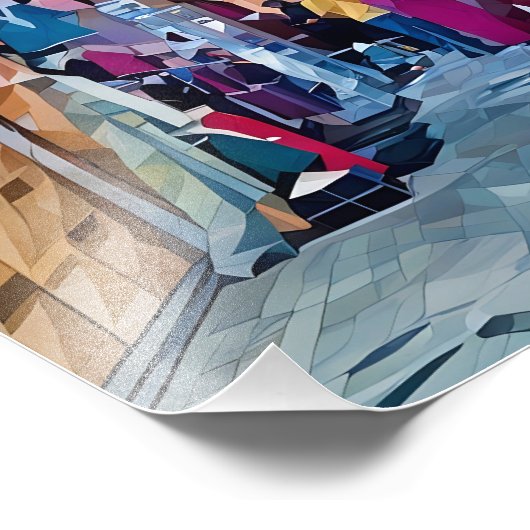 買い物鮮やか客で北アフリカのバザー フォトプリント            (角)