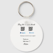 買お酒の寄付QR Venmo PayPal キーホルダー (裏面)