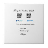 買お酒の寄付QR Venmo PayPal タイル (正面)