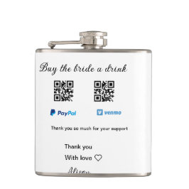 買お酒の寄付QR Venmo PayPal フラスク