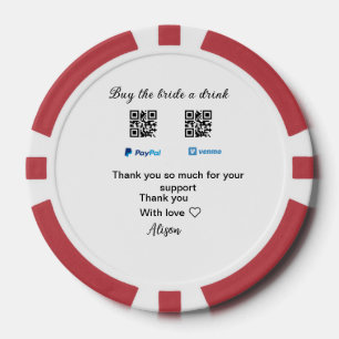 買お酒の寄付QR Venmo PayPal ポーカーチップ
