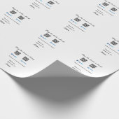 買お酒の寄付QR Venmo PayPal ラッピングペーパー (角)