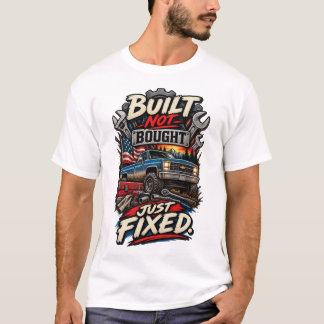 買ったんじゃない、作ったんだ。直しただけ。面白い整備士トラック Tシャツ