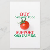 買オーガニック食 チラシ (正面)