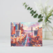 買カラフル旅行ヴィンテージラスベガス郵便はがき ポストカード (スタンド正面)