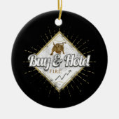 買トレーダーの上昇投買資株主 セラミックオーナメント (正面)