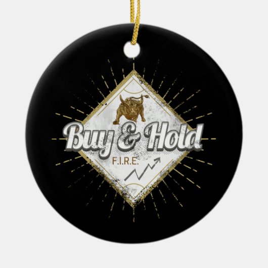 買トレーダーの上昇投買資株主 セラミックオーナメント (正面)