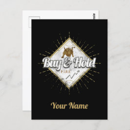 買トレーダーの上昇投買資株主 ポストカード