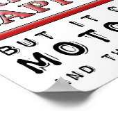 買ハピネス・オートバイおもしろいポスター ポスター (角)