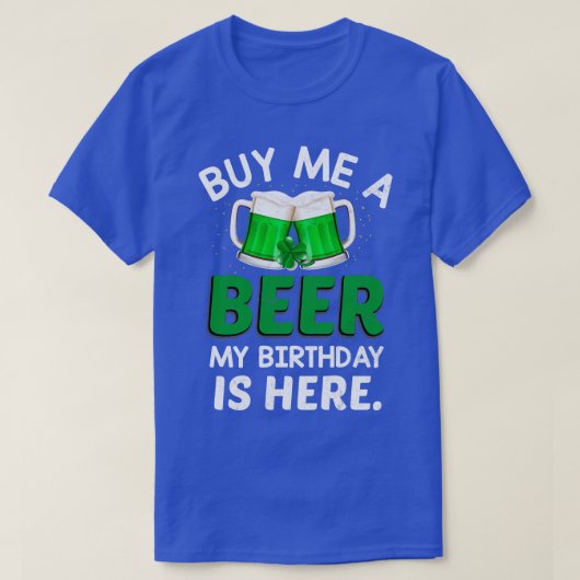 買ビールを飲む Tシャツ (デザイン正面)
