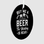 買ビール結婚だ オーナメント (正面)