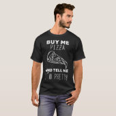 買ピザを食べて言えかわいらし Tシャツ (正面フル)