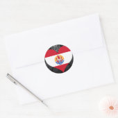 買フランスのポリネシア国旗 ラウンドシール (封筒)