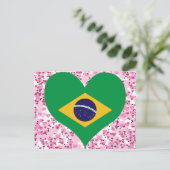 買ブラジル国旗 ポストカード (スタンド正面)