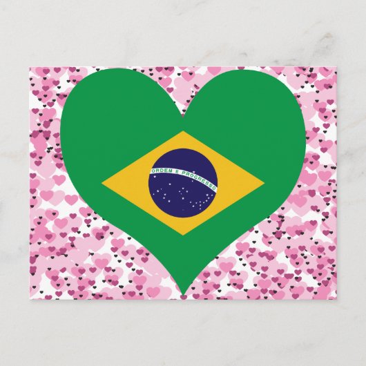買ブラジル国旗 ポストカード (正面)