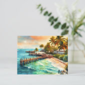 買レリーフ、 浮き彫り旅行ヴィンテージ鍵フロリダポストカード ポストカード (スタンド正面)