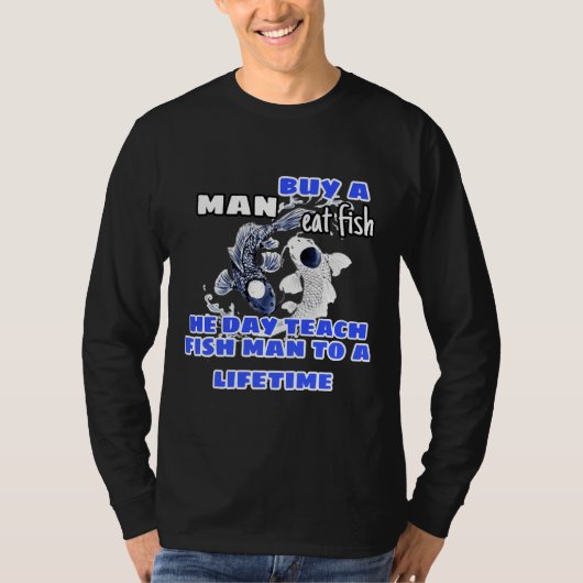 買人が食べ魚を89 Tシャツ (正面)