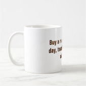 買人食べがTシャツを釣る コーヒーマグカップ (左)