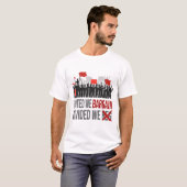 買取分統一されたけ労働日を請う Tシャツ (正面フル)