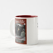 買戻しの赤いエールのマグ ツートーンマグカップ (正面左)