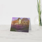 買戻しの過ぎ越しの祝いカードの夜明け カード (裏面)