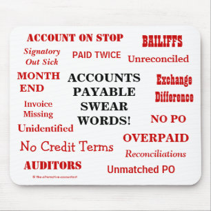 買掛金おもしろいの誓い言葉!APおもしろい マウスパッド