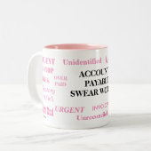 買掛金の言葉レディースペット ツートーンマグカップ (正面左)