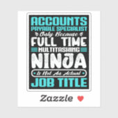 買掛金スペシャリストの役職 シール (シート)