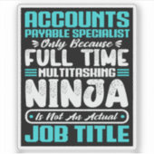 買掛金スペシャリストの役職 シール (正面)