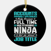 買掛金スペシャリストの役職 セラミックオーナメント (正面)