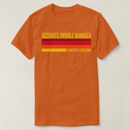 買掛金マネージャ Tシャツ (デザイン正面)
