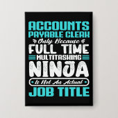 買掛金担当職種スキル 缶バッジ (正面)